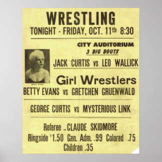 ヴィンテージレスリングポスターシリーズ ポスター