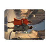 ヴィンテージレズビアンカップルin居心地の良い夜 マグネット (横)