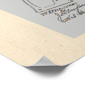 ヴィンテージレゾルバ特許着色イラストレーション ポスター (角)