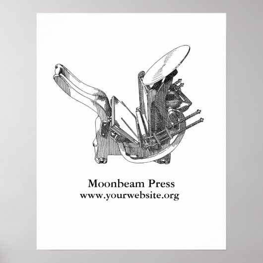 ヴィンテージレタパーソナライズされたープレスのポスター ポスター (正面)