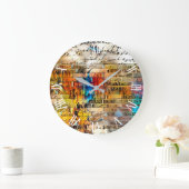 ヴィンテージレターアートコレクション ラージ壁時計 (ホーム)