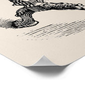 ヴィンテージレタープレスのポスター ポスター (角)