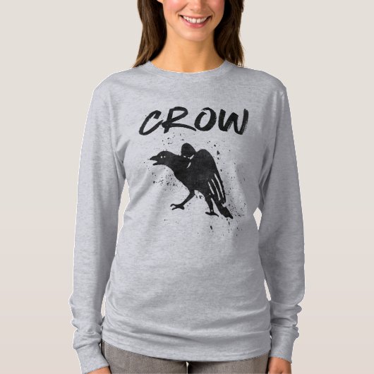 ヴィンテージレタープレスクロウ Tシャツ (正面)