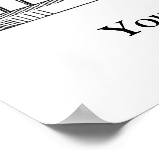 ヴィンテージレタープレス型ケースプリント店ポスター ポスター (角)