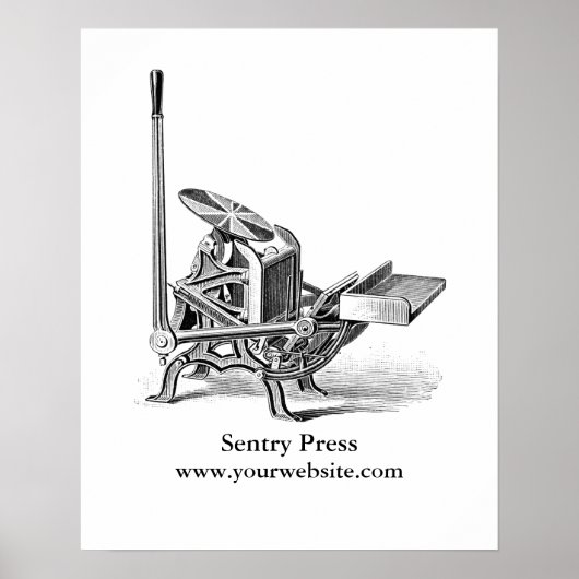 ヴィンテージレタープレスC&Pパイロットプリントショップポスター ポスター (正面)