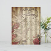 ヴィンテージレター発送スクラップブック紙 (スタンド正面)