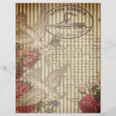 ヴィンテージレター発送スクラップブック紙 (正面)