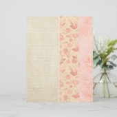 ヴィンテージレター&ストライプコラージスクラップブック紙 (スタンド正面)