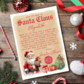 ヴィンテージレターfromサンタウォーター色招待状 招待状