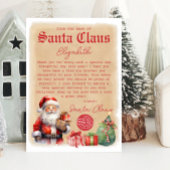 ヴィンテージレターfromサンタウォーター色招待状 招待状