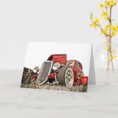 ヴィンテージレックラシックドの集電誕生日 カード (黄色い花)