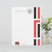 ヴィンテージレッターヘッド、列車停止 レターヘッド (スタンド正面)