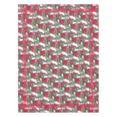 ヴィンテージレッドさくらんぼフルーツパターンキッチンピクニック テーブルクロス (正面)