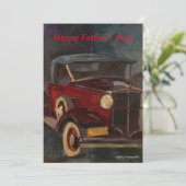 ヴィンテージレッドとブラック30のHupmobile Auto 絵画's (スタンド正面)