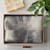 ヴィンテージレッドアンティーク車のデコページ 薄葉紙 (ギフト)