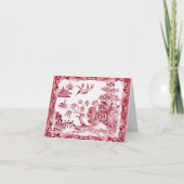 ヴィンテージレッドウィローノートカード カード (正面)