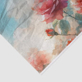 ヴィンテージレッドウォーター色バラの分離 薄葉紙 (詳細)