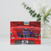 ヴィンテージレッドエンジ改造ンとホリー気化器 ポストカード (スタンド正面)