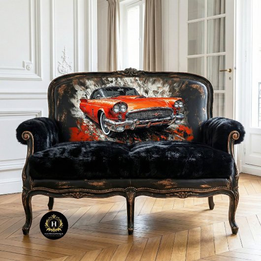 ヴィンテージレッドオレンジクラシック色の自動車用品 薄葉紙