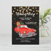 ヴィンテージレッドオールドカークリスマス 招待状 (スタンド正面)