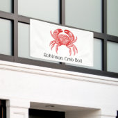 ヴィンテージレッドカニ#1スケッチDIYカラーsvが必要SV 横断幕 (ビルの外側)