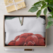 ヴィンテージレッドカメリアフラワー 薄葉紙 (ギフト)