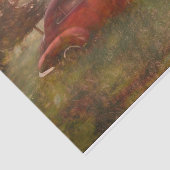 ヴィンテージレッドカーアンティークオールドア素朴ートデクページ 薄葉紙 (詳細)