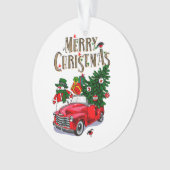 ヴィンテージレッドカークリスマス オーナメント (正面)