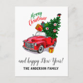 ヴィンテージレッドカークリスマス シーズンポストカード (正面)