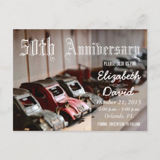ヴィンテージレッドカーズ50周年記念 案内ポストカード