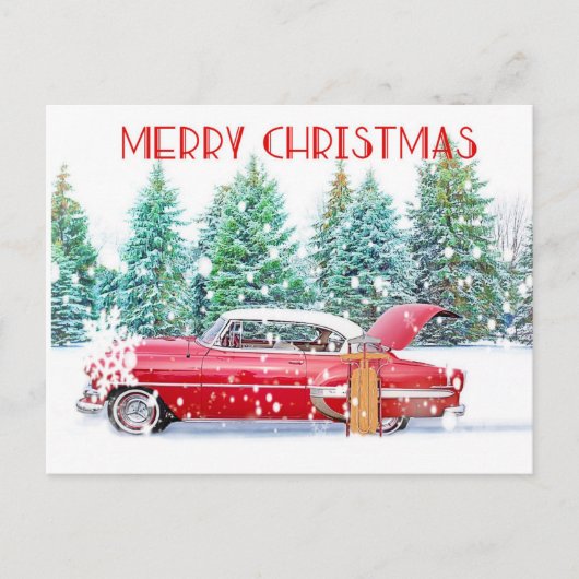 ヴィンテージレッドカード ポストカード (正面)