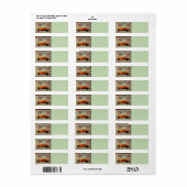 ヴィンテージレッドカー住所 シール (フルシート)