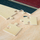 ヴィンテージレッドカー&サンタ ジグソーパズル (側面)