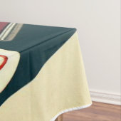 ヴィンテージレッドカー&サンタ テーブルクロス (インサイチュ)