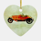 ヴィンテージレッドカー セラミックオーナメント (正面)