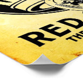 ヴィンテージレッドクラウンガソリンプリント ポスター (角)