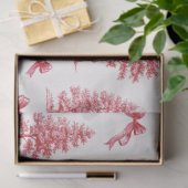 ヴィンテージレッドクリスマスツリー 薄葉紙 (ギフト)