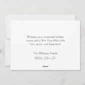 ヴィンテージレッドクリスマストラッククリスマスツリー国旗 シーズンカード (裏面)