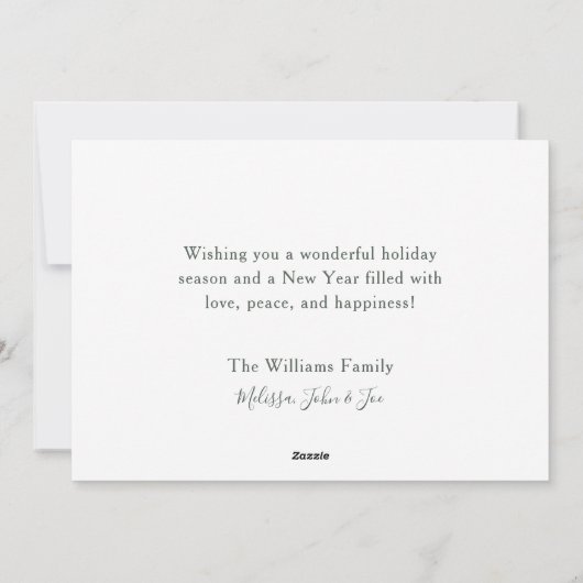 ヴィンテージレッドクリスマストラッククリスマスツリー国旗 シーズンカード (裏面)