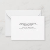 ヴィンテージレッドクリスマストラック米国国旗の愛国心 ノートカード (裏面)