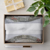 ヴィンテージレッドクリスマストラック 薄葉紙 (ギフト)