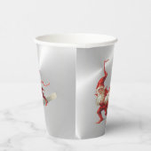 ヴィンテージレッドクリスマス小人ホリデーズシルバーパーティー 紙コップ (右)