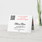 ヴィンテージレッドクーペ1カスタマイズ-任意の大事な行事 カード (裏面)