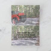 ヴィンテージレッドクーペ1カスタマイズ-任意の大事な行事 カード (内部)