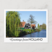 ヴィンテージレッドグリーンザアンセシャンズオランダティンバーハウス シーズンポストカード (正面)