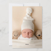 ヴィンテージレッドグリーンベビー第1回クリスマスツリー写真 シーズンカード (裏面)