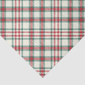 ヴィンテージレッドグリーン格子状クリスマスティッシュペーパー 薄葉紙 (詳細)