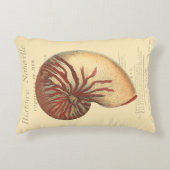 ヴィンテージレッドコンチシェル アクセントクッション (正面)