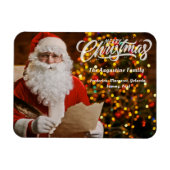 ヴィンテージレッドサンタクロースのクリスマスツリーライト マグネット (横)