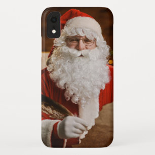ヴィンテージレッドサンタクロースメリークリスマス iPhone XRケース